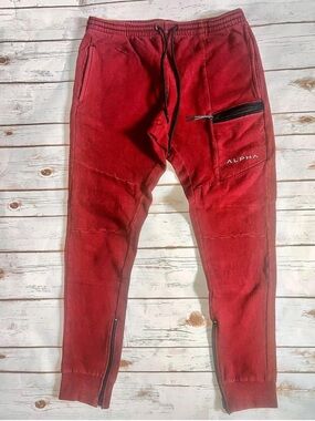 Alpha Industries Red Men's Jogger Sweatpants